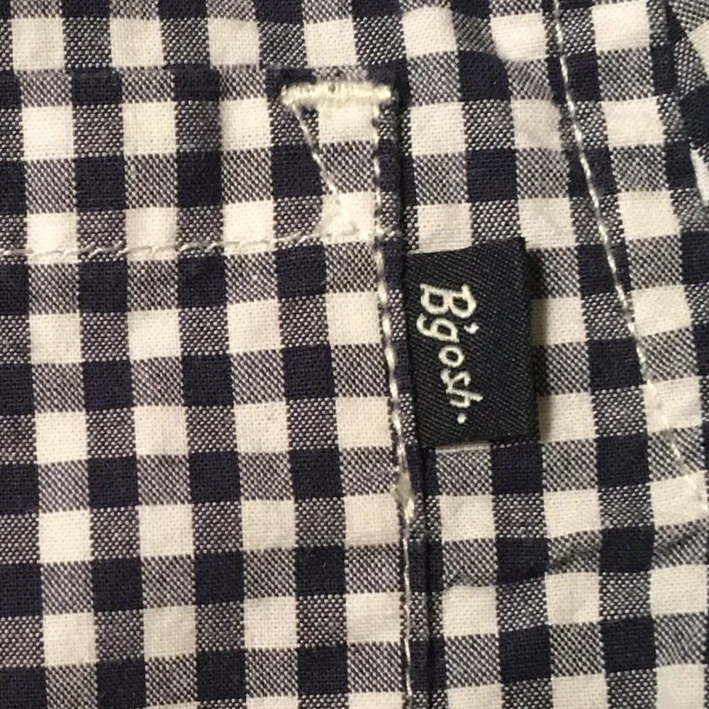 OSHKOSH Button Front Blue Gingham Check Shirt 18M